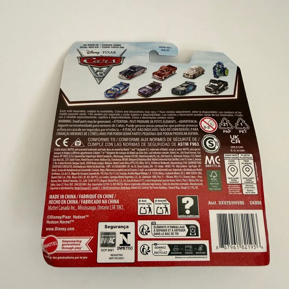 Disney Pixar Cars Noah Gocek Clutch Aid 121 Diecast 20th Anniversary Mattel Toy